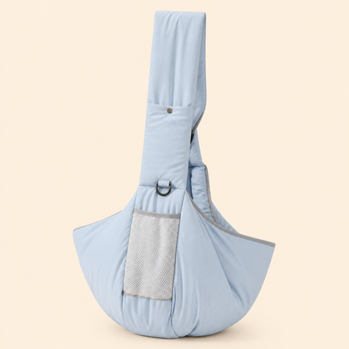 PrismTail Cloud Sling in Mist – lightweight pet carrier sling bag for cats and dogs
