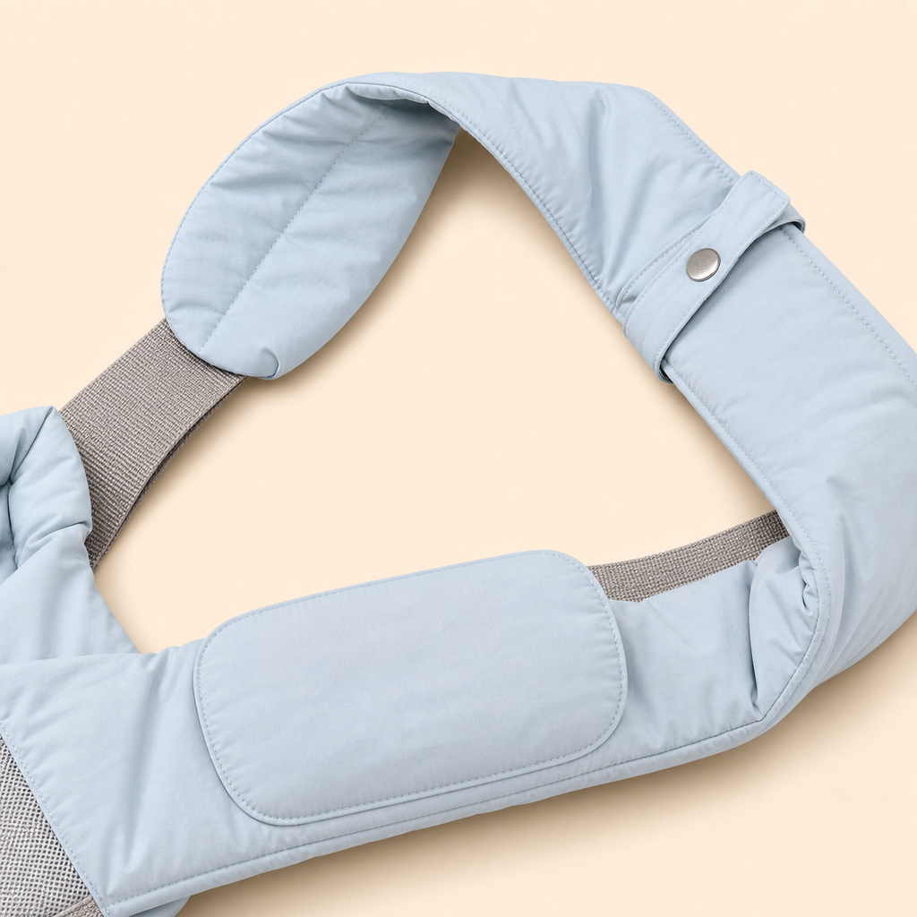 PrismTail Cloud Sling Mist – 10cm wide padded shoulder strap detail