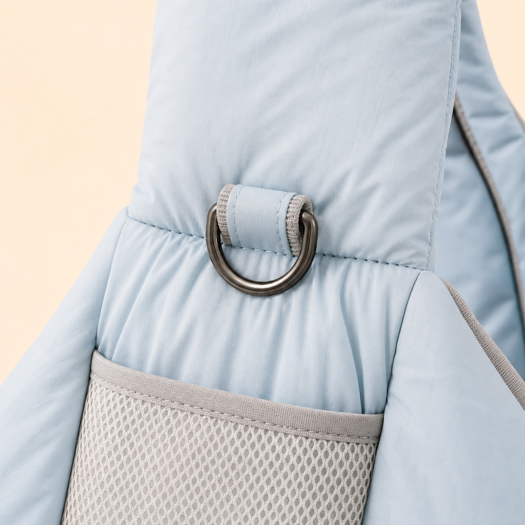 PrismTail Cloud Sling Mist – metal D-ring for attaching accessories