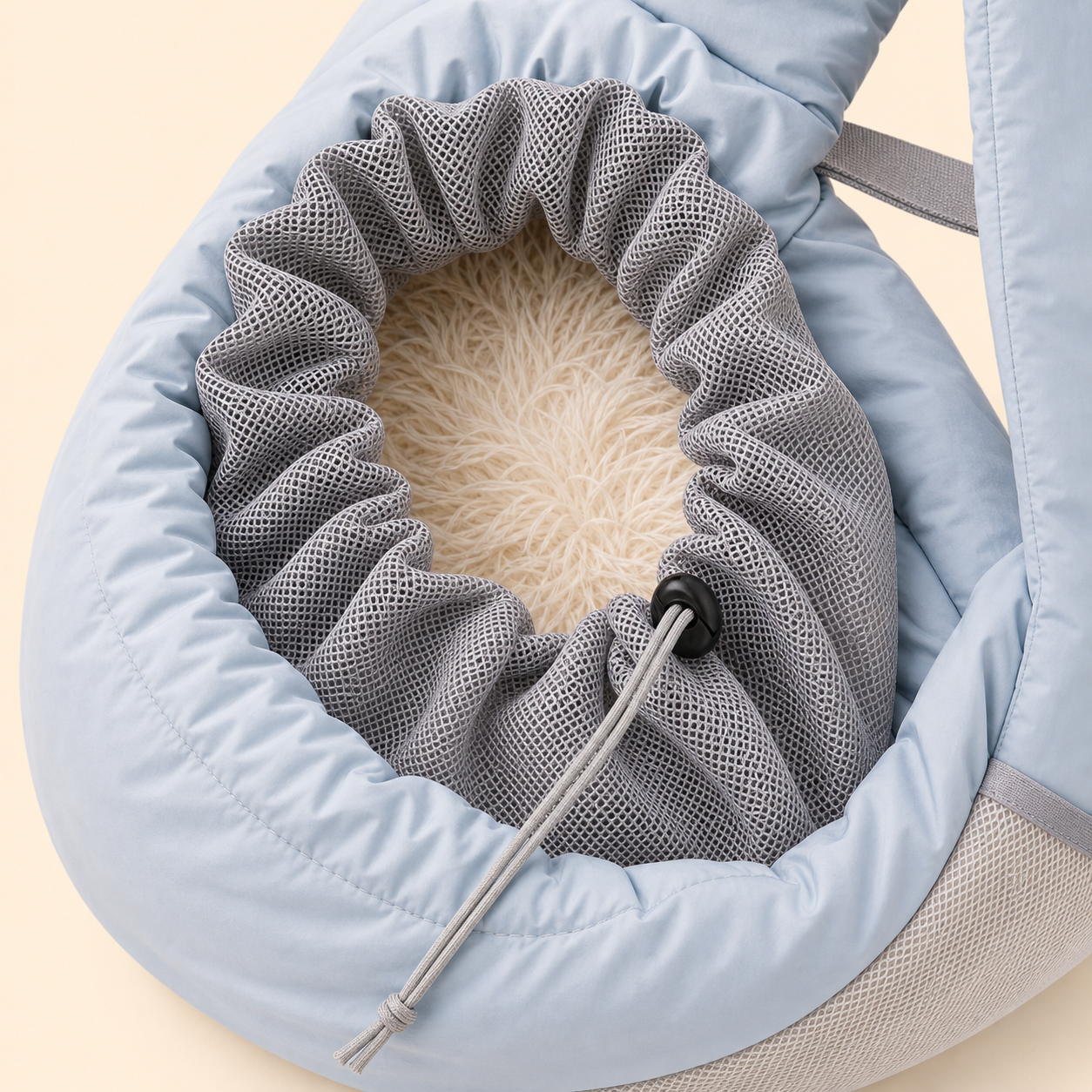 PrismTail Cloud Sling Mist – adjustable drawstring mesh opening 2.5 to 45cm