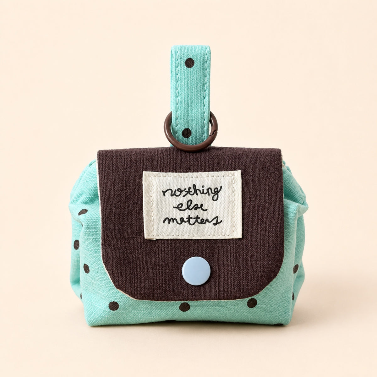 PrismTail Pebble Pouch clip-on dog poop bag holder and treat pouch in Mint